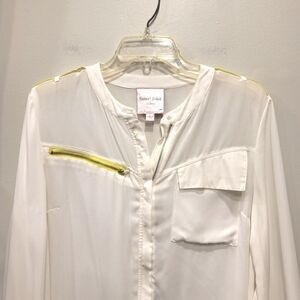 Romeo & Juliet Couture Button Down Blouse -  L